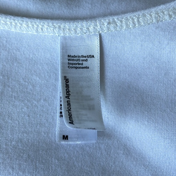 American Apparel White V neck 💟 - Picture 5 of 5